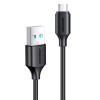 Micro USB - USB-A kabel 0.25m 2.4A svart 101417