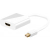 Mini DisplayPort hane till HDMI hona adapter kabel