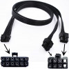 Modulär PSU nätdel strömkabel 12 pin - 8 pin PCI-E x 2