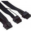 Modulär PSU nätdel strömkabel 12 pin - 8 pin PCI-E x 2