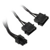 Modulär PSU strömkabel 6 pin - 2 x Molex PSU-6-2M