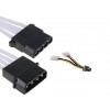 Modulär PSU strömkabel 6 pin - 2xMolex + 4pin 3.5" PSU-6-2-4