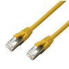 Nätverkskabel Cat6a (7.5m) S/FTP PoE+ ready Gul