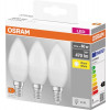 Glödlampa E14 LED 470lm 4.9W (40W) - Osram 3-pack 4099854047091