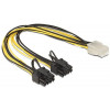 PCI-E adapter 6-pin - 8-pin x 2 (6+2pin) ho-ha