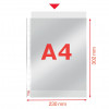 Plastfickor för A4 papper