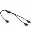 RGB LED Fläktkabel 3-pin 5V splitter 1 till 2 hona 101653