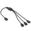 RGB LED Fläktkabel 3-pin 5V splitter 1 till 3 hona 101655