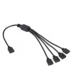 RGB LED Fläktkabel 3-pin 5V splitter 1 till 4 hona 101651