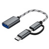 USB A till USB C OTG adapter