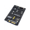 SATA till mSATA och M.2 NGFF adapter