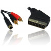 Scart - RCA x 2 + SVideo 9-pin (2m)