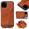 Skal iPhone 12 / 12 PRO - Kortplats Magnetisk Brun SK-i048
