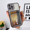 Skal iPhone 12 - Kortplats Transparent/Svart 101854