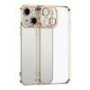 Skal iPhone 15 - Transparent Galvaniserat Guld 102547