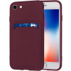Skal iPhone 8/7/6S/6/SE2020/SE2022 Kortplats Brun SK-i159