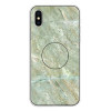 Skal iPhone X/XS - TPU Marmorlack Grön SK-i106