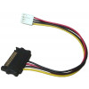 Strömkabel Floppy 3.5" 4-pin - SATA 15-pin ho-ha 101344
