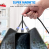 Magnetisk laddkabel 3-i-1 1m Svart