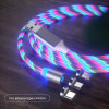 Magnetisk laddkabel 3-i-1 2m Färg LED