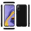 Skal - Samsung Galaxy A51 Svart Enkay Kolfiberstru Skal-A51-12