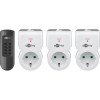 Trådlös strömbrytare med fjärrkontroll 3-pack