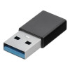 USB-C - USB-A 3.0 adapter (hona - hane) svart
