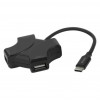 USB-C - USB-A Hubb 4-port Deltaco USBC-HUB205