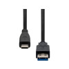 USB-C - USB-A kabel 1m svart USBC-USBA3-001