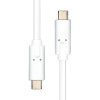 USB-C - USB-C kabel 0.5m vit USB-C 3.2