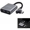 USB-C - USB-C + USB-C Ljud Adapter Dux Ducis