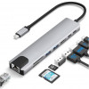 USB-C Dockningsstation 8i1 HDMI+GLAN+2xUSB3.0+PD+S 101781