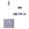 USB-C - HDMI + USB-C + USB-A 3.0 adapter dockningsstation