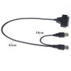 SSD adapter USB med dubbla USB för ström