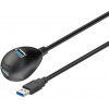 USB 3.0 förlängning med bordsdocka, 1.5m