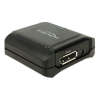 Delock Displayport 1.2 Repeater, 4K vid 60 Hz, 7.1 ljud, svart 11464