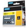DYMO RhinoPRO märktejp flex nylon 24mm, svart på gult, 3,5m 1734525