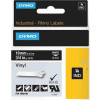 DYMO RhinoPRO 19mm vinyltejp, vit på svart, 5.5m rulle 1805436