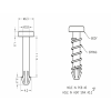 Delock Snap Rivet for heat sink - set 10 pieces white 18272