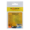 DE-LOCK Färgade kabeltaggar, 6-pack, svart/blå/orange, 3,5 mm kablar, 18293