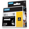 DYMO RhinoPRO märktejp perm polyester 9mm, svart på transp, 5,5m 18508DMO