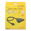 DeLOCK HDMI-switch, 3in 1 ut, 3840x2160 i 60Hz, HDCP 2.2, svart 18600