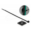 Cable Tie Mount 30 x 30mm with Cable Tie L 200 x W 4.8mm BLK 18674