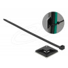 Cable Tie Mount 40 x 40mm with Cable Tie L 250 x W 7.2mm BLK 18675