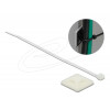 Cable Tie Mount 30 x 30mm with Cable Tie L 200 x W 4.8mm WHT 18678