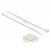 Cable Tie Mount 30 x 30mm with Cable Tie L 200 x W 4.8mm WHT 18678