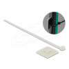 Cable Tie Mount 40 x 40mm with Cable Tie L 250 x W 7.2mm WHT 18679