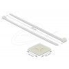Cable Tie Mount 40 x 40mm with Cable Tie L 250 x W 7.2mm WHT 18679
