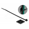 Cable Tie Mount 28 x 28mm with Cable Tie L 300 x W 3.4mm BLK 18681