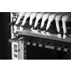 TOTEN 19" Kabelpanel, 1U, fingerkanal, kabelhantering, svart 19-24